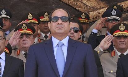 El presidente egipcio, en una graduaci&oacute;n militar en El Cairo, en junio de 2014.
