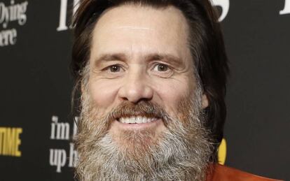 El actor Jim Carrey en la presentación de "I'm Dying Up Here", serie americana de la que es productor.