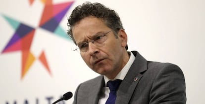 El ministro de Finanzas, Jeroen Dijsselbloem, en Malta el pasado 7 de abril de 2017