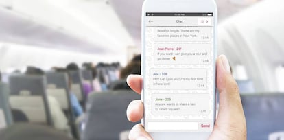 Cada vez más pasajeros optan por usar su propio dispositivo para divertirse a bordo. 