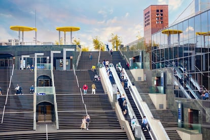 La estación de tren de Kioto.