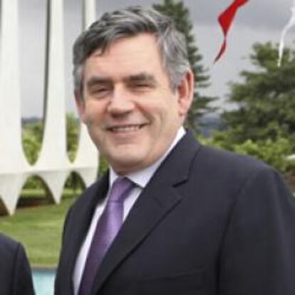 Gordon Brown y Lula da Silva