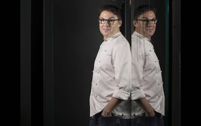 Oriol Balaguer en su pastelería en Ortega y Gasset, en Madrid.