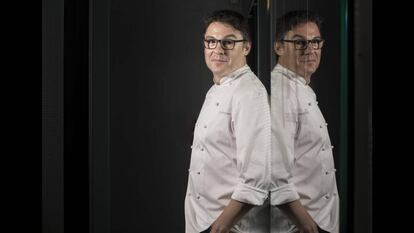 Oriol Balaguer en su pastelería en Ortega y Gasset, en Madrid.