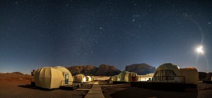 Martain Camp, uno de los lugares donde alojarse en el desierto jordano de Wadi Rum.