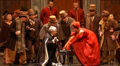 Representación de La Bohème.