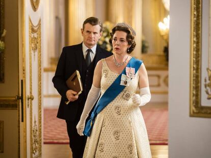 Olivia Colman como a rainha Elizabeth II na terceira temporada de 'The Crown'.