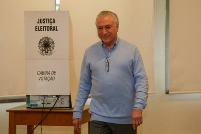 Presidente Michel Temer vota em São Paulo.