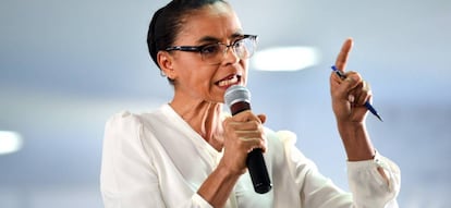 Marina Silva em Brasília.