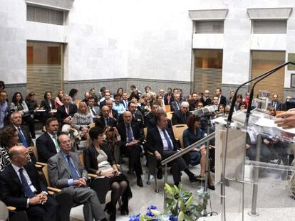 Iñigo Urkullu durante su discurso en el acto de apertura del año judicial en el País Vasco.