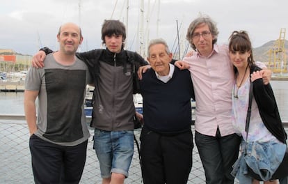 De izquierda a derecha: Javier C&aacute;mara, Francesc Garrido, Juan Carri&oacute;n, David Trueba y Natalia de Molina.