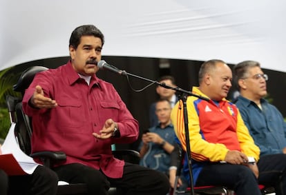 Nicolás Maduro, el pasado día 2 en un encuentro con los diputados de la nueva Asamblea Constituyente.
