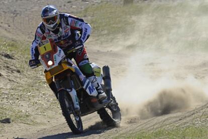 Marc Coma, durante la segunda etapa del Dakar.