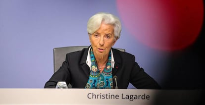 La presidenta del BCE Christine Lagarde