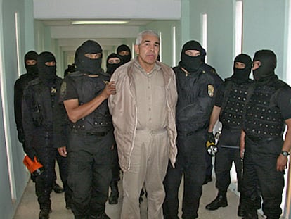 Rafael Caro Quintero en el penal de Puente Grande, en la ciudad de Guadalajara, en enero de 2005.