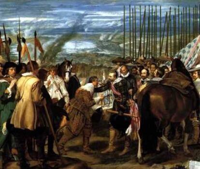 <b><i>La rendición de Breda</b></i> o <b><i>Las lanzas</b></i> (1635), de Velázquez, del Museo del Prado.
