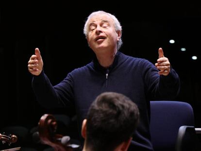 Andras Schiff, esta semana en Madrid en un ensayo en la Escuela Reina Sofía.