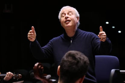 Andras Schiff, esta semana en Madrid en un ensayo en la Escuela Reina Sofía.