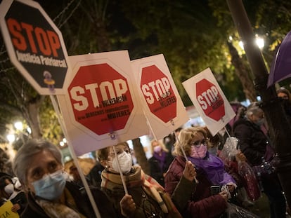 Imagen de una manifestación por el día de la eliminación de la violencia contra las mujeres, en Sevilla el pasado 25 de noviembre.