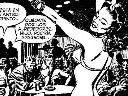 Viñeta de una tira diaria de 'Rick Kirby' de Alex Raymond.