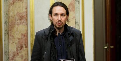 El líder de Podemos, Pablo Iglesias, el pasado 13 de enero, en Madrid.