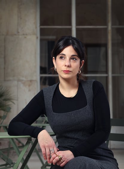 La directora de cine Gala Hernández López, nominada a los Premios César, en la Casa de Velázquez en Madrid.