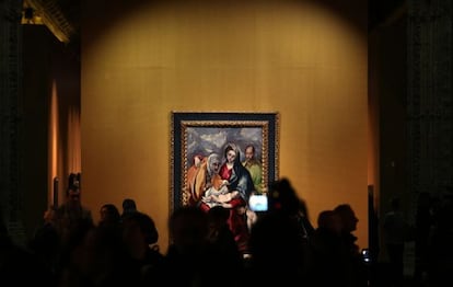 Exposici&oacute;n de obras de El Greco en el Museo de Santa Cruz de Toledo.