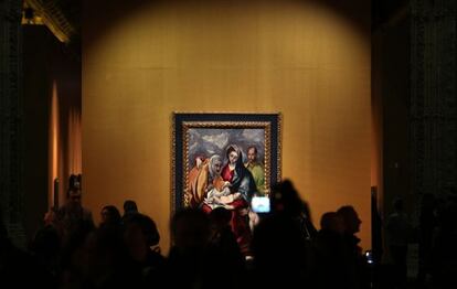Exposición de obras de El Greco en el Museo de Santa Cruz de Toledo.