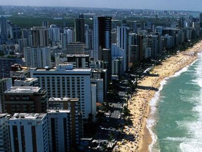 Praia da Boa Viagem, en Recife (Brasil).