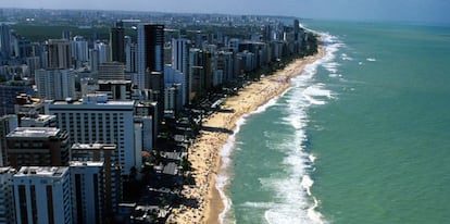 Praia da Boa Viagem, en Recife (Brasil).