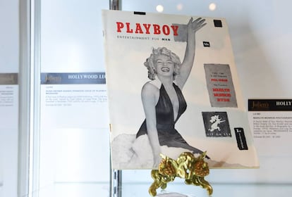 El primer número de la revista 'Playboy', de 1953, llevaba un desnudo de Monroe en sus páginas centrales.