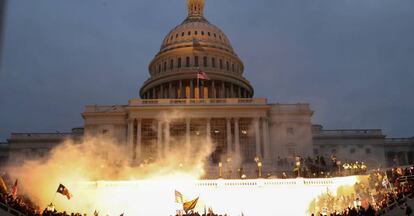 Disturbios en el Capitolio el pasado miércoles.