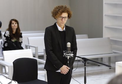 La concejala de Juventud y Protección Animal del Ayuntamiento de Alicante, Marisol Moreno, durante el juicio en la Audiencia Nacional.