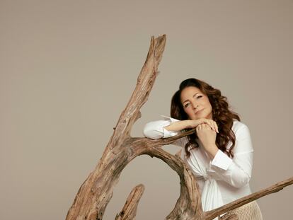 Gloria Estefan, durante la sesión de fotos para el álbum 'Raíces'.
