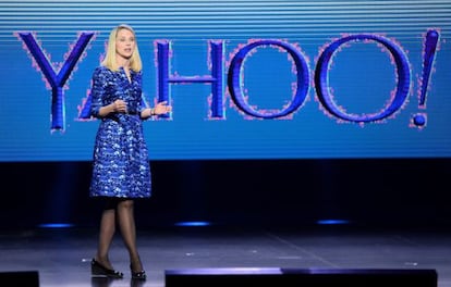 Marissa Mayer, durante conferência na CES.