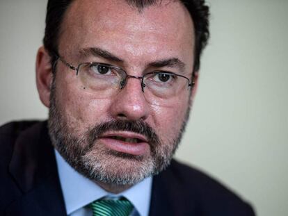 El canciller mexicano, Luis Videgaray, este s&aacute;bado en Danang (Vietnam).