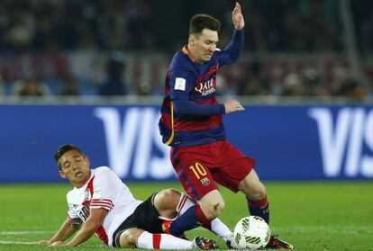 Kranevitter ante Messi en el Mundial de Clubes.