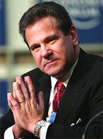 James Schiro, director general de la empresa Zúrich, ayer en Davos.
/ REUTERS