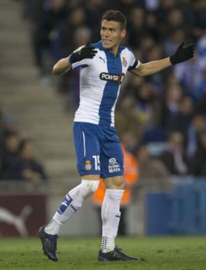 El defensa méxicano del Espanyol, Hector Moreno.