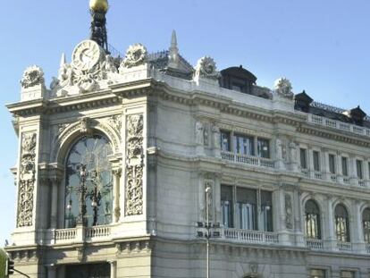 Fachada del Banco de Espa&ntilde;a.