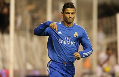 Cristiano celebra el primer gol del partido.