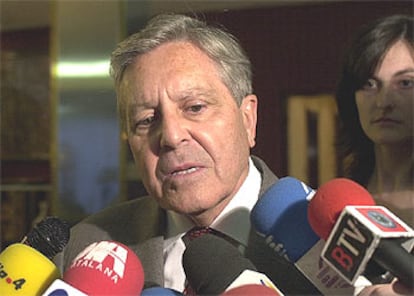 El jefe de la Fiscalía Anticorrupción, Carlos Jiménez Villarejo, el pasado jueves en Barcelona.