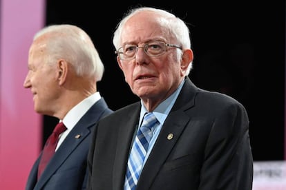 Joe Biden y Bernie Sanders.