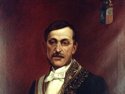 Retrato de Sinibaldo de Mas, realizado por Tomàs Moragas.