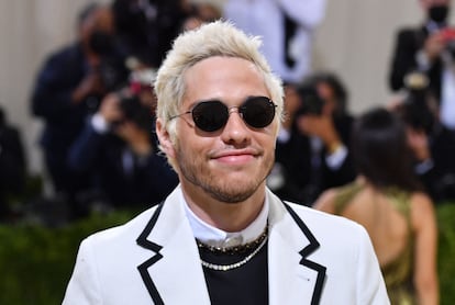 Comedian Pete Davidson, the current partner of Kim Kardashian, in September 2021.