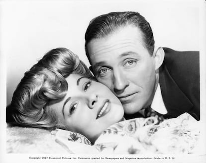La actriz compartió escenario con Bing Crosby en 'El vals del emperador', estrenada en 1948 y que dirigió Billy Wilder. La imagen es un fotograma de la película.