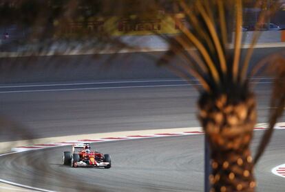 Fernando Alonso, en la calificación del gran premio de Bahréin.