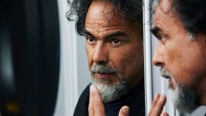 Alejandro González Iñárritu during the interview in Madrid.