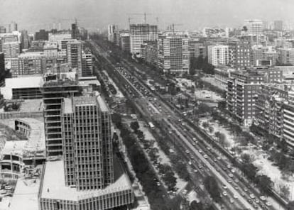 La Castellana, en una vista aérea de 1979.
