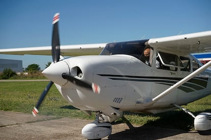 Avioneta usada para el escaneo láser de Campo de Mayo.